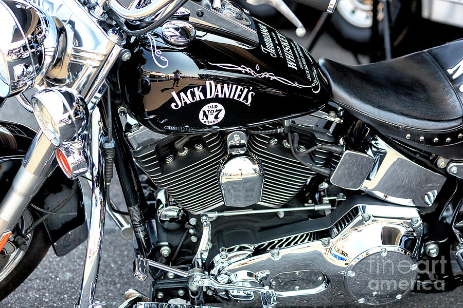 Jack Daniels Motorcycle in Wildwood Photograph by John Rizzuto