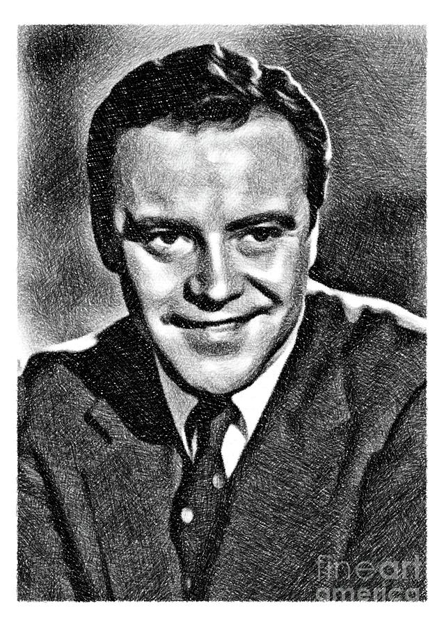 Hollywood Drawing - Jack Lemmon, Vintage Actor by JS by Esoterica Art Agency