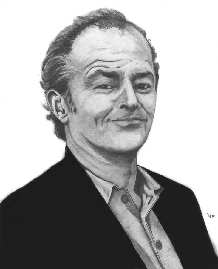 Jack Nicholson Drawing - Jack Nicholson by Russell Griffenberg