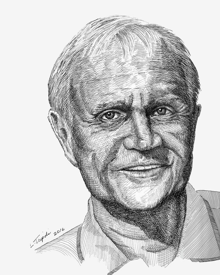 Jack Nicklaus Drawing by Lawrence Tripoli