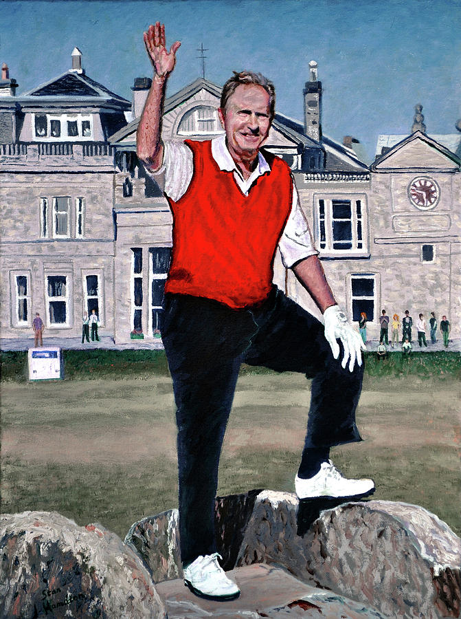 Jack Nicklaus Painting by Stan Hamilton