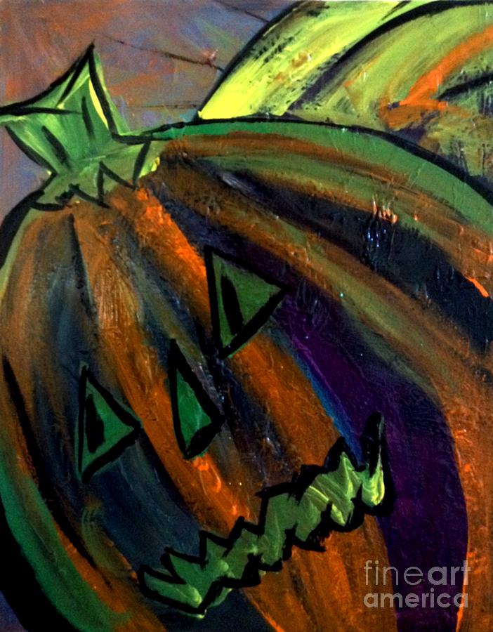 Jack-O-Lantern Painting by James and Donna Daugherty