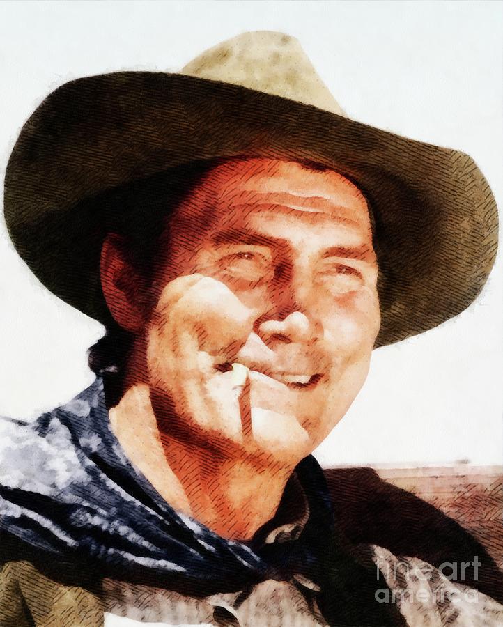 Hollywood Painting - Jack Palance, Actor by Esoterica Art Agency