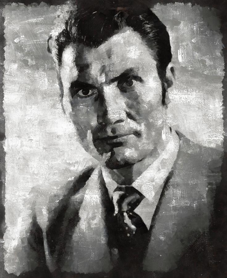 Jack Palance Hollywood Actor Painting