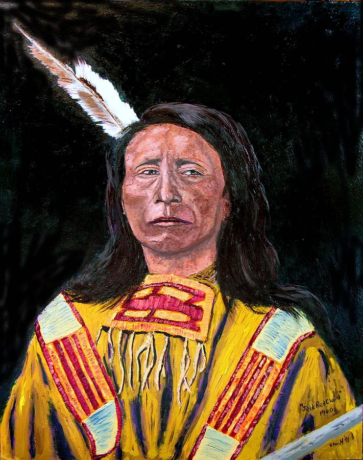 Jack Red Cloud Painting by Stan Hamilton