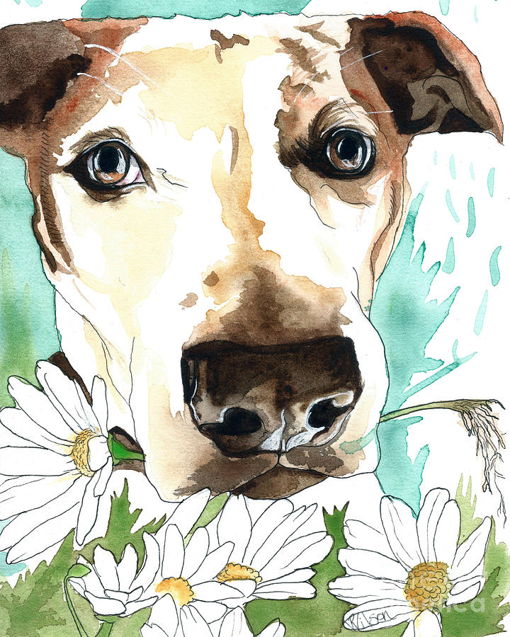 Gracie Jack Russell Painting