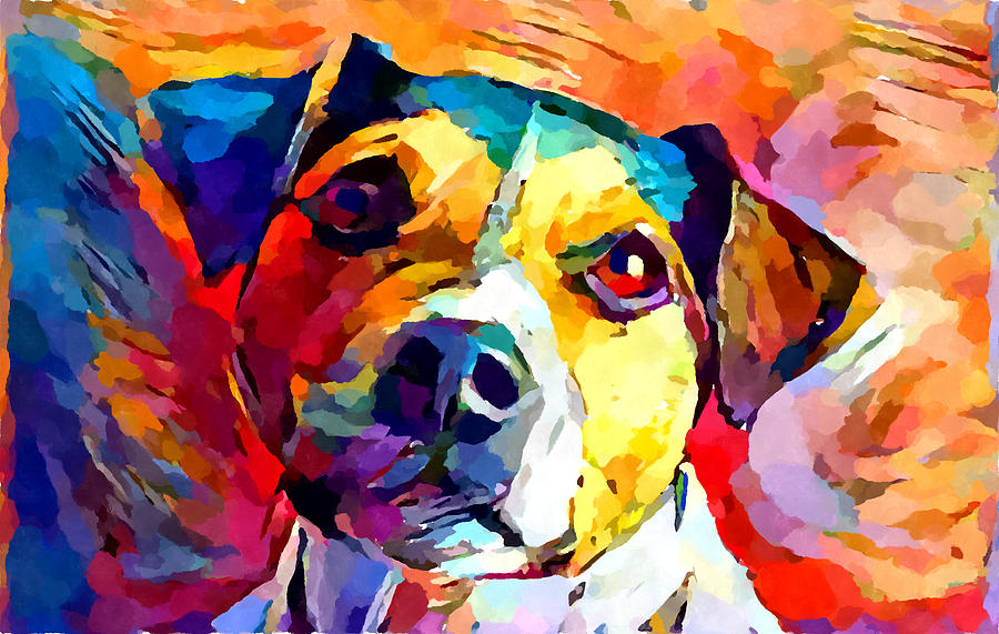 Nature Painting - Jack Russell Terrier by Chris Butler