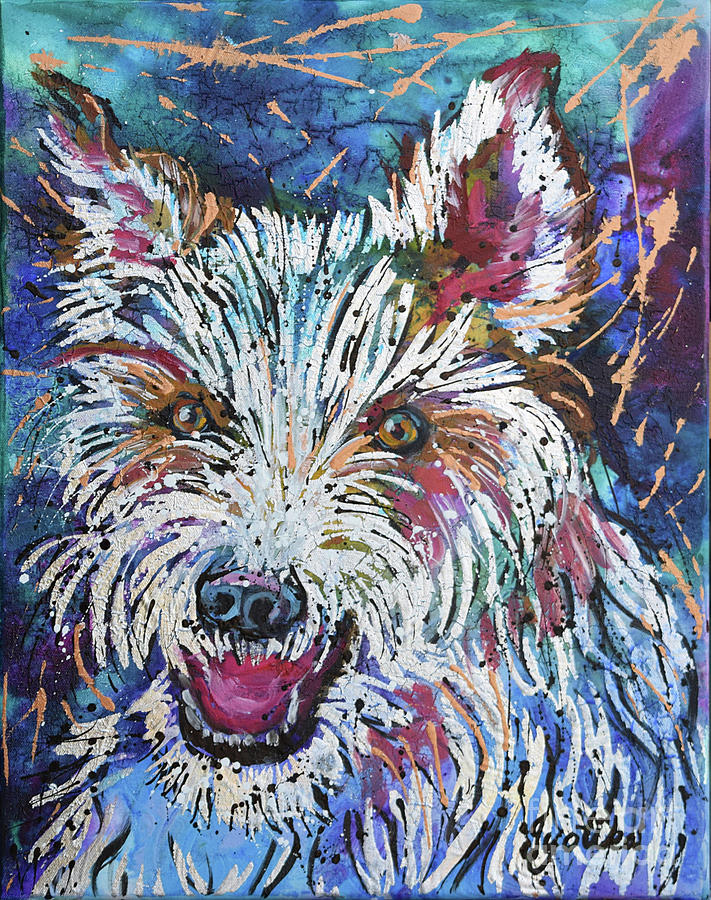 Jack Russell Terrier  Painting by Jyotika Shroff