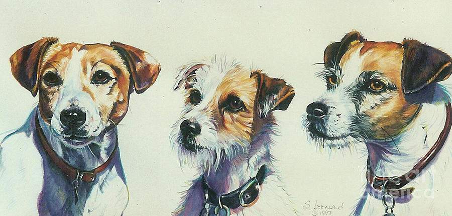 Dog Painting - Jack Russells by Suzanne Leonard