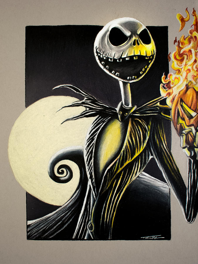 Jack Skellington The Pumpkin King Drawing by Thomas Volpe Pixels