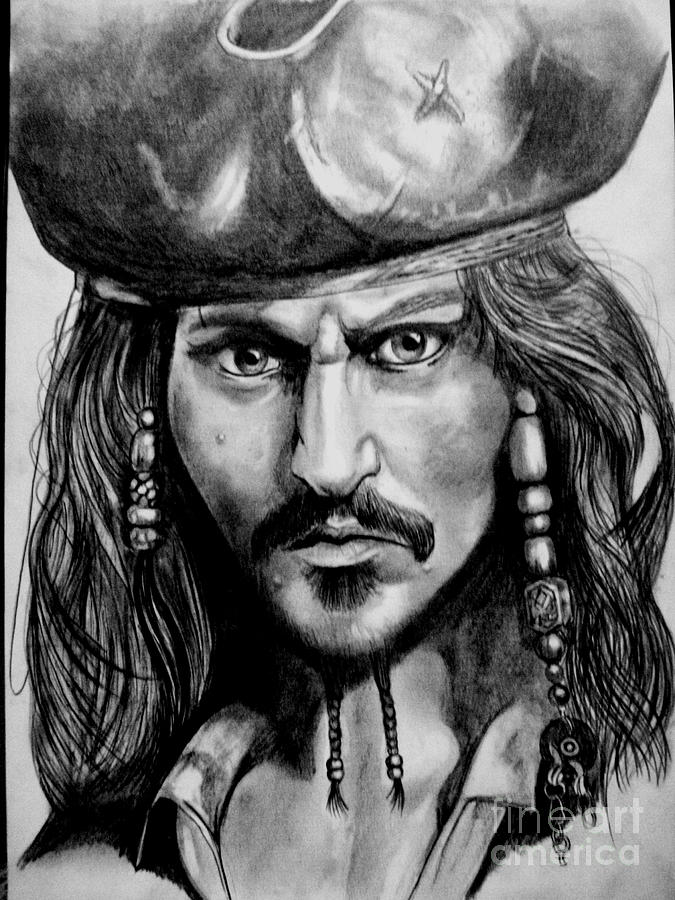 Jack Sparrow Drawing by Chris Reynolds