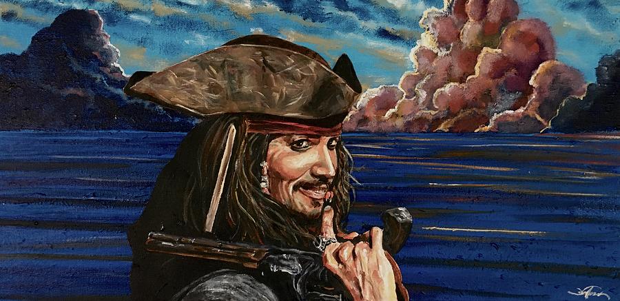 Jack Sparrow Painting by Joel Tesch