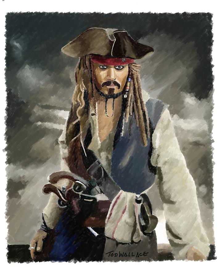 Jack Sparrow Painting by Tod Wallace - Fine Art America