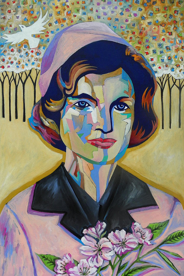Portrait Painting - Jackie Kennedy  by Gray