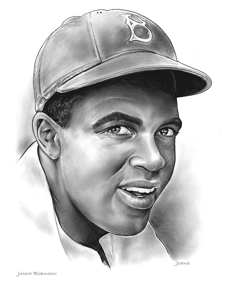 How to Draw Jackie Robinson - DrawingNow