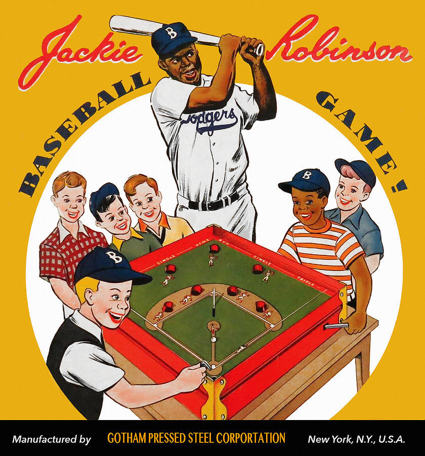 Jackie Robinson Vintage Baseball Game Painting by Big 88 Artworks - Fine  Art America