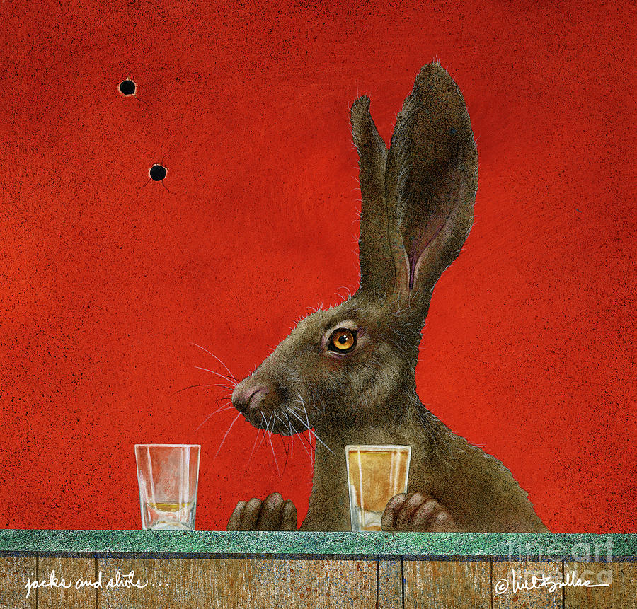 Cocktail Painting - Jacks And Shots... by Will Bullas