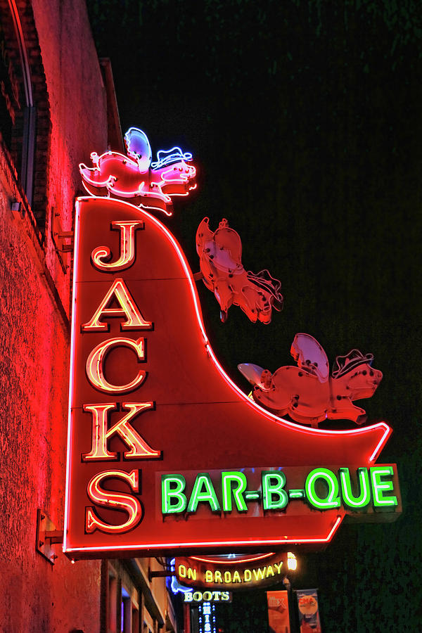 Jacks Bar- B- Que  Nashville Photograph by Allen Beatty