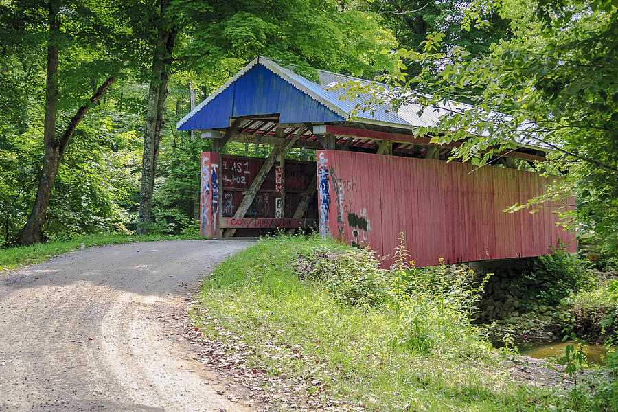 Jacks Hollow Covered Bridge  Photograph by Jack R Perry
