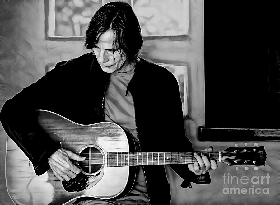 Jackson Browne Collection Mixed Media by Marvin Blaine