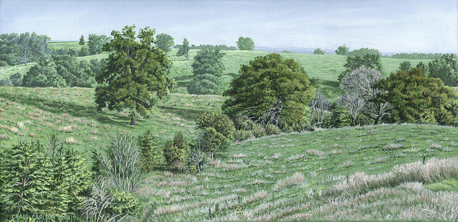 Nature Painting - Jackson County Pasture by Craig Carlson
