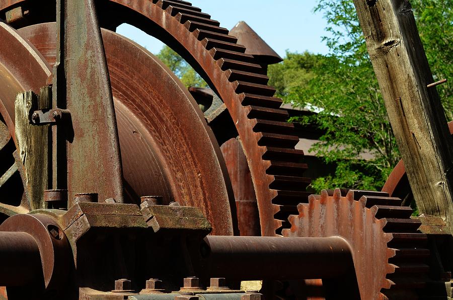 Rust Photograph - Jackson Gears 2 by Nancy Manning Rust Photograph - Jackson Gears 2 by Nancy Manning