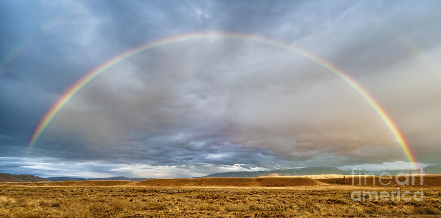 National Parks Photograph - Jackson Hole Rainbow by Sandra Bronstein