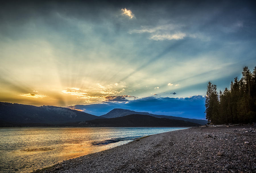 Jackson Lake at Sunset Photograph by Rikk Flohr