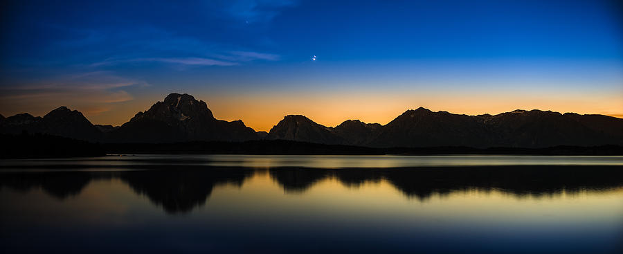 Sunset Photograph - Jackson Lake Grand Tetons N P by Steve Gadomski