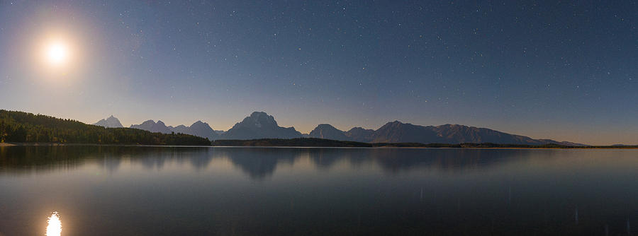 Jackson Lake Moon Photograph by Darren White