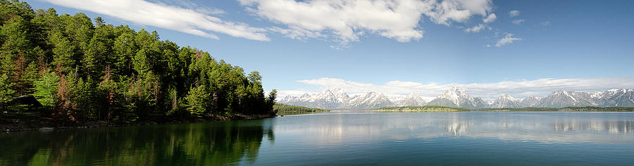 Jackson Lake Panoramic Photograph by Crystal Wightman