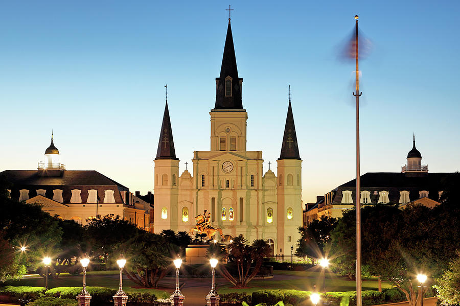 Jackson Square and St Louis Cathedral Photograph by Nicholas Blackwell