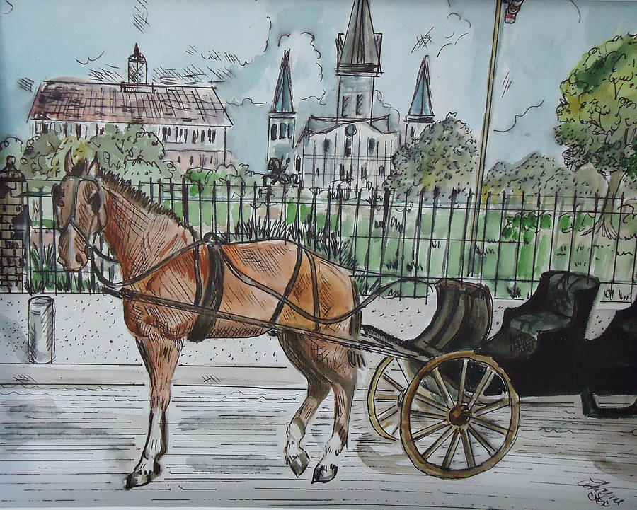 Jackson Square Mixed Media by Charme Curtin