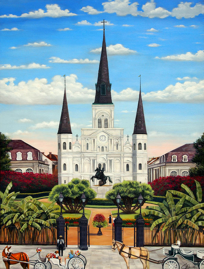 Jackson Square Painting by Judy Merrell