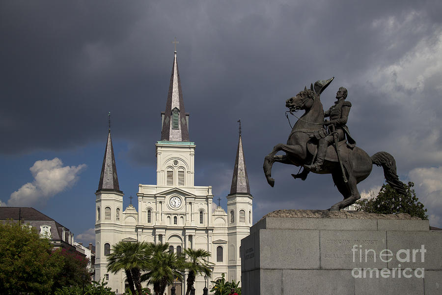 Jackson Square, New Orleans Photograph by Bob Estremera