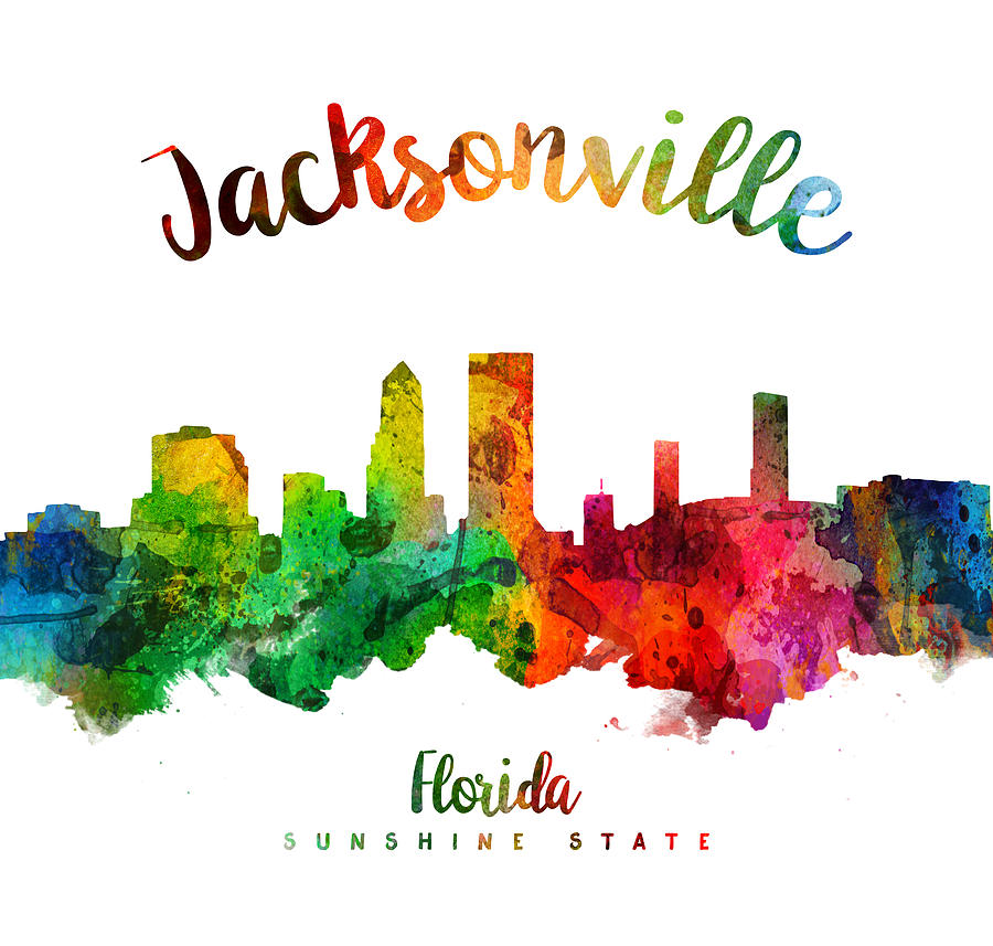 Jacksonville Painting - Jacksonville Florida 24 by Aged Pixel