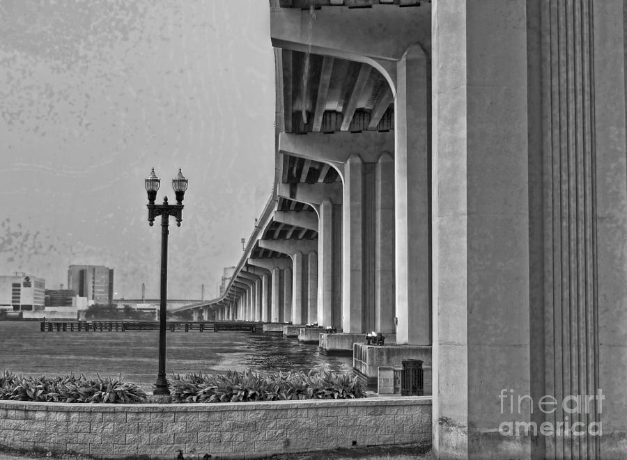 Transportation Photograph - Jacksonville Fuller Warren Bridge by Luther Fine Art