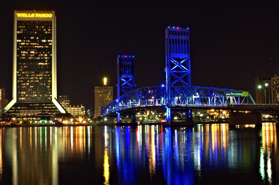 Jacksonville - Main St. Bridge Photograph by Larry Jones