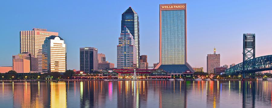 Jacksonville Pano at Dawn Photograph by Frozen in Time Fine Art Photography