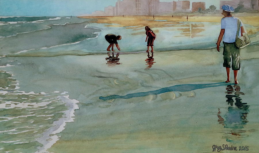 Shell Painting - Jacksonville Shell Hunt by Jeffrey S Perrine