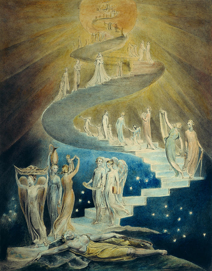 Jacobs Dream  Painting by William Blake