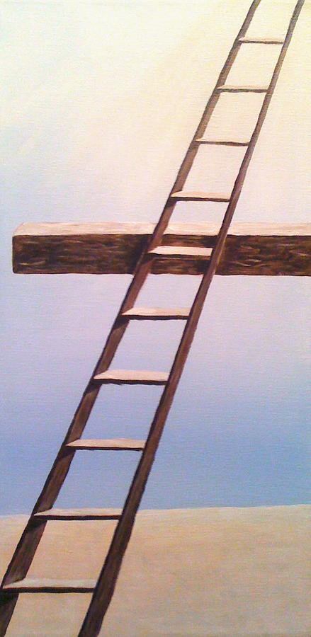 Jacobs Ladder Painting by Deb Brown Maher