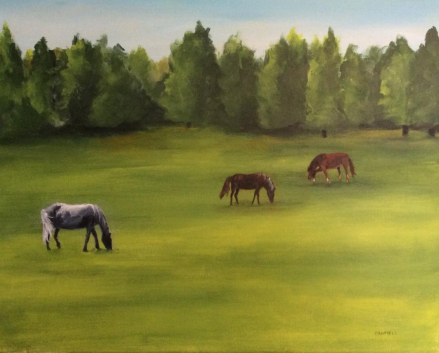 Jacobs Pasture Painting by Ellen Canfield