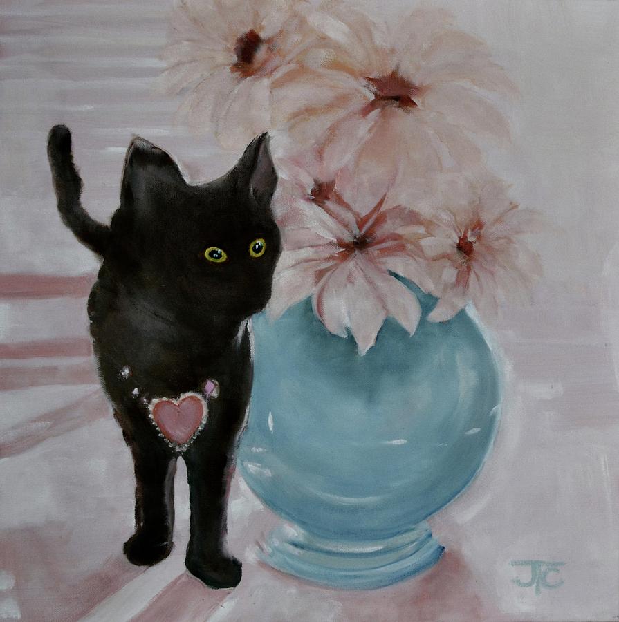 Jacobss Cat Painting by Julie Todd-Cundiff