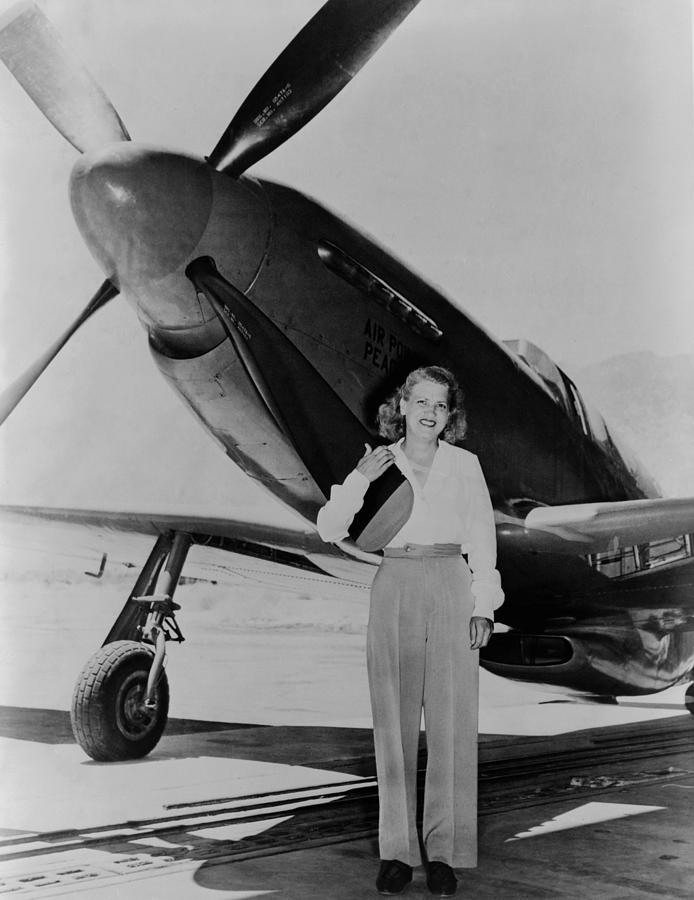 Jacqueline Cochran 1906-1980 American Photograph by Everett