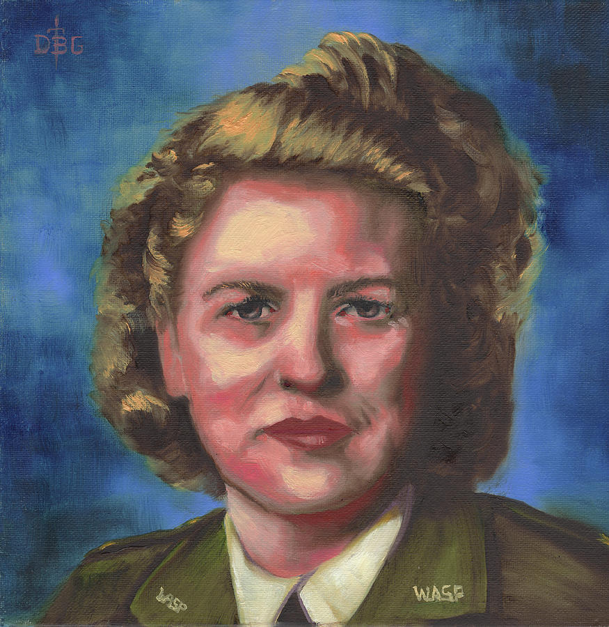 Jacqueline Cochran Painting by David Bader