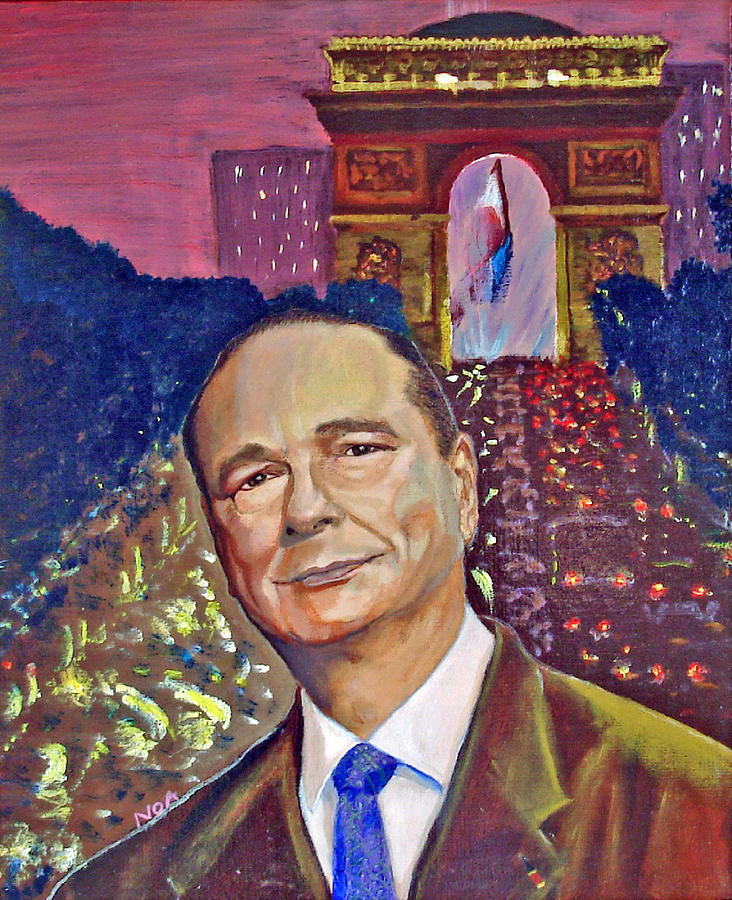 Chirac art collage