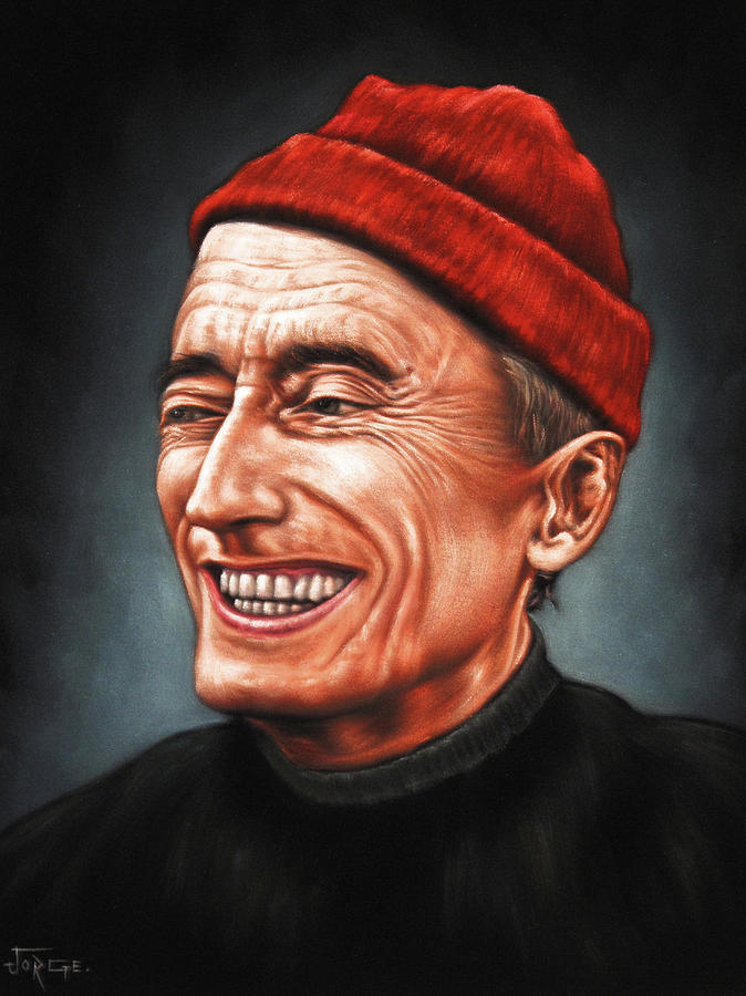 Jacques Cousteau Painting by Jorge Terrones - Fine Art America