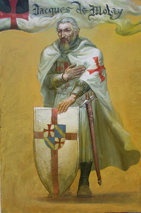 Jacques de Molay Painting by Boyan Yanev