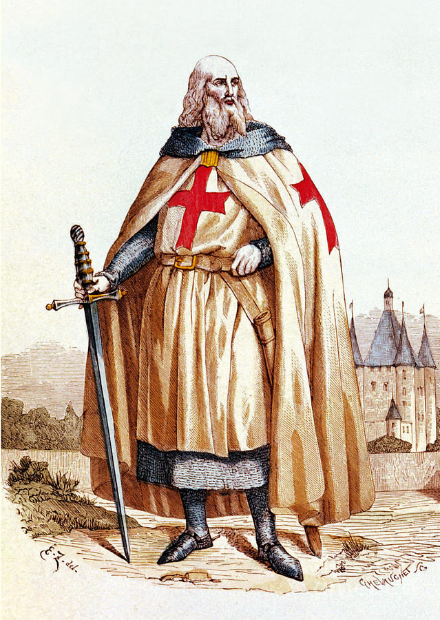 Jacques De Molay, Knights Templar Grand Photograph by Science Source